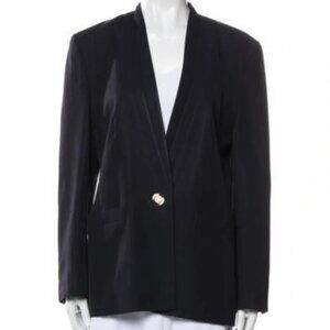 Louis Feraud Blazer Navy Blue Single Breasted Size 8
